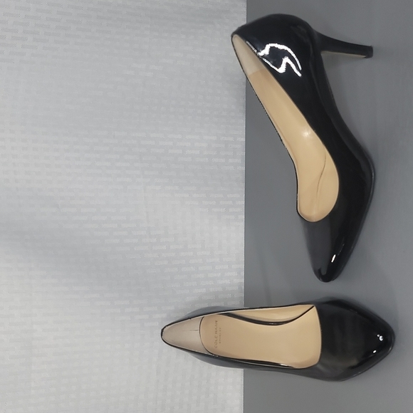 Cole Haan Shoes - Cole Haan Grand.os black patent leather heels size 8B great condition